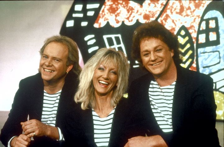 Freddy Marks (right) with co-stars Rod Burton and Jane Tucker 