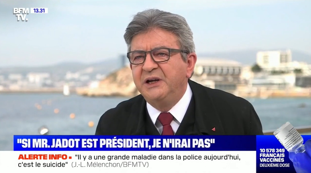 Mélenchon pourrait voir Jadot entrer dans son gouvernement s'il est élu président