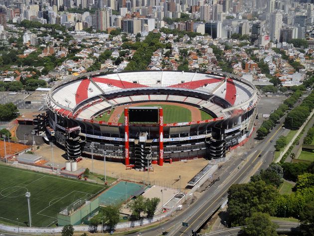 Le stade de l'équipe de River Plate, à Buenos Aires en Argentine, qui avait été...