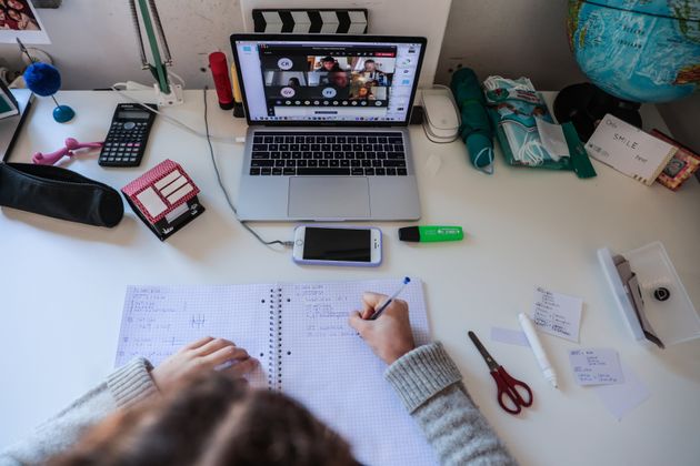 La CNIL recommande d'éviter certaines applications de visioconférence dans l'enseignement (photo d'illustration prise à Rome)