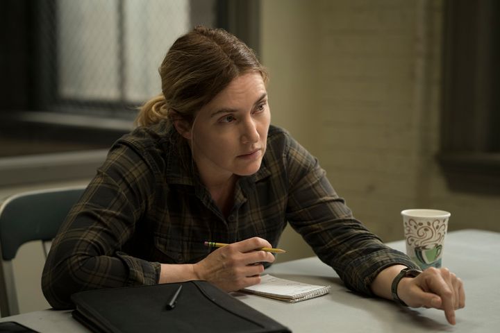 Police detective Mare Sheehan (Kate Winslet) investigates a murder and a series of missing persons cases involving young women in HBO's limited series "Mare of Easttown."