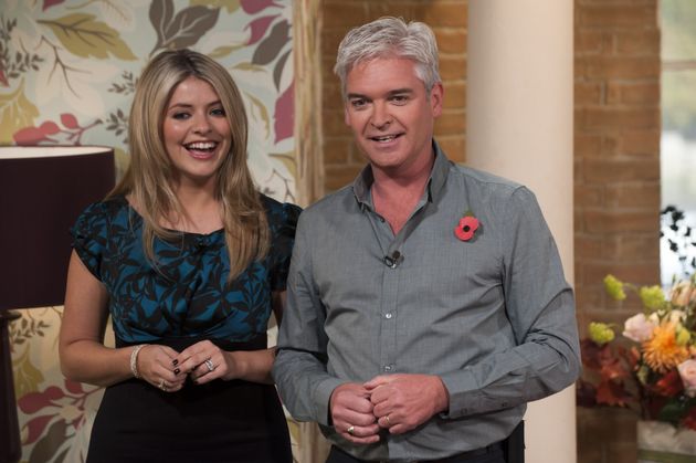  Holly Willoughby and Phillip Schofield hosting This Morning in 2009