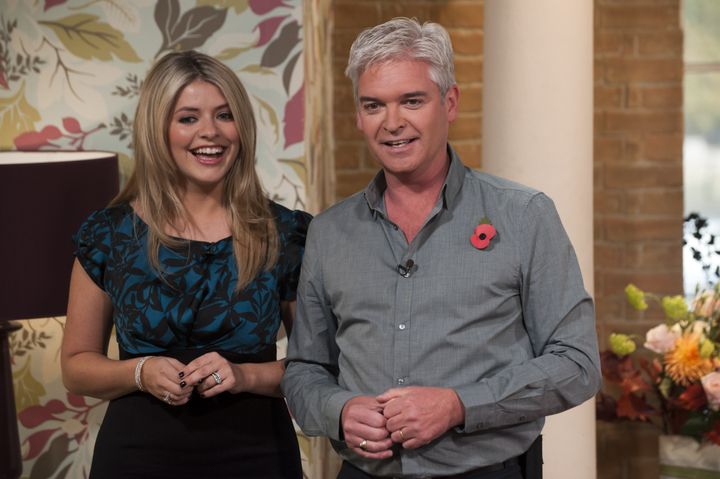  Holly Willoughby and Phillip Schofield hosting This Morning in 2009