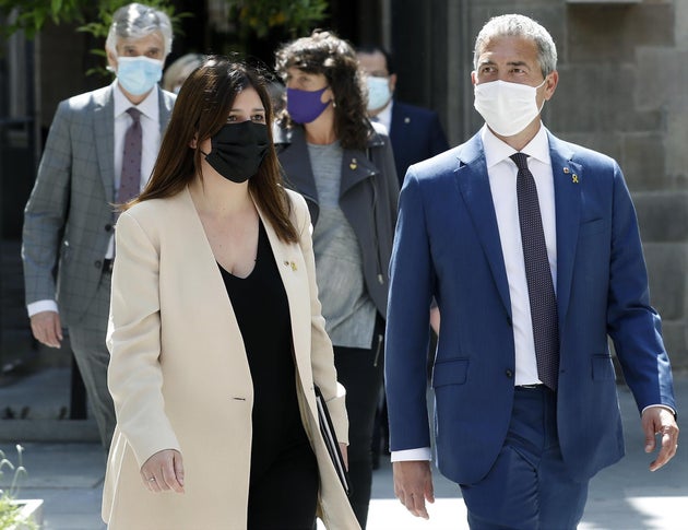 La consellera de Universidades e Investigación, Gemma Geis, y el conseller de Educación, Josep