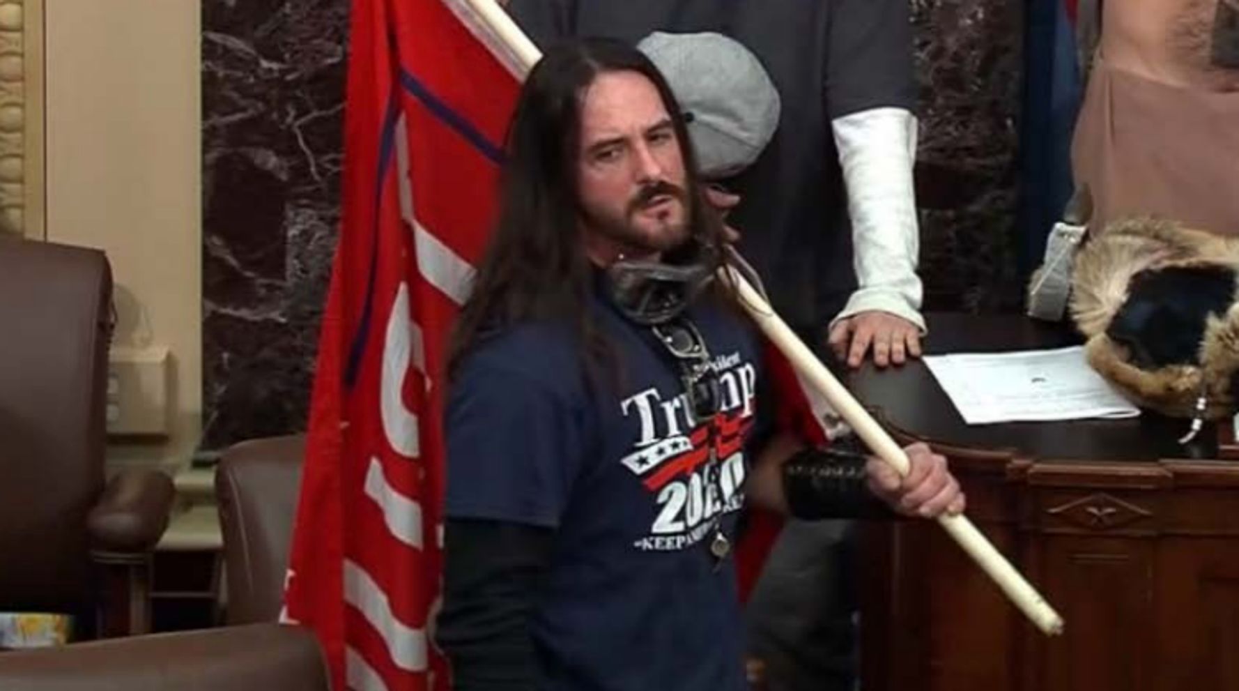 Florida Man Who Stormed Senate Floor With Trump Flag Reaches Plea Deal In Capitol Attack