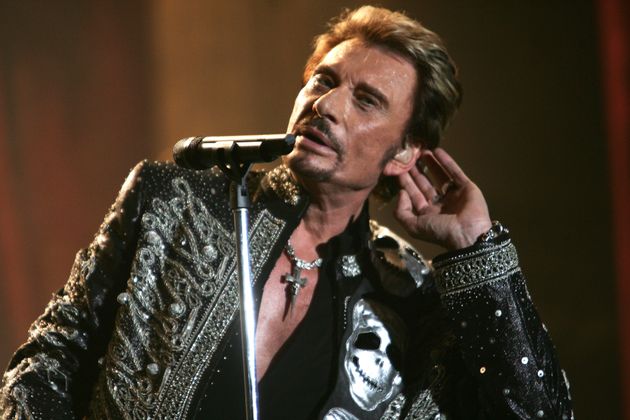 Johnny Hallyday en concert à Bercy le 29 septembre 2006.