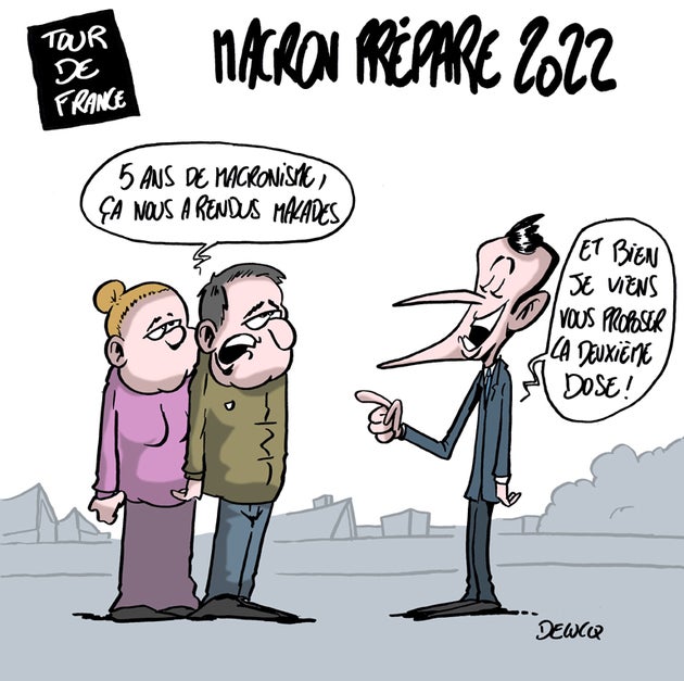 Comment Emmanuel Macron compte soigner les Français pendant son "Tour de France" | Le HuffPost