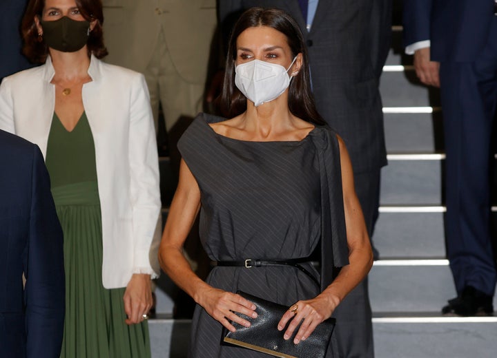 Letizia en la reunión de trabajo del patronato de la Fundación de Ayuda contra la Drogadicción (FAD) de este miércoles.