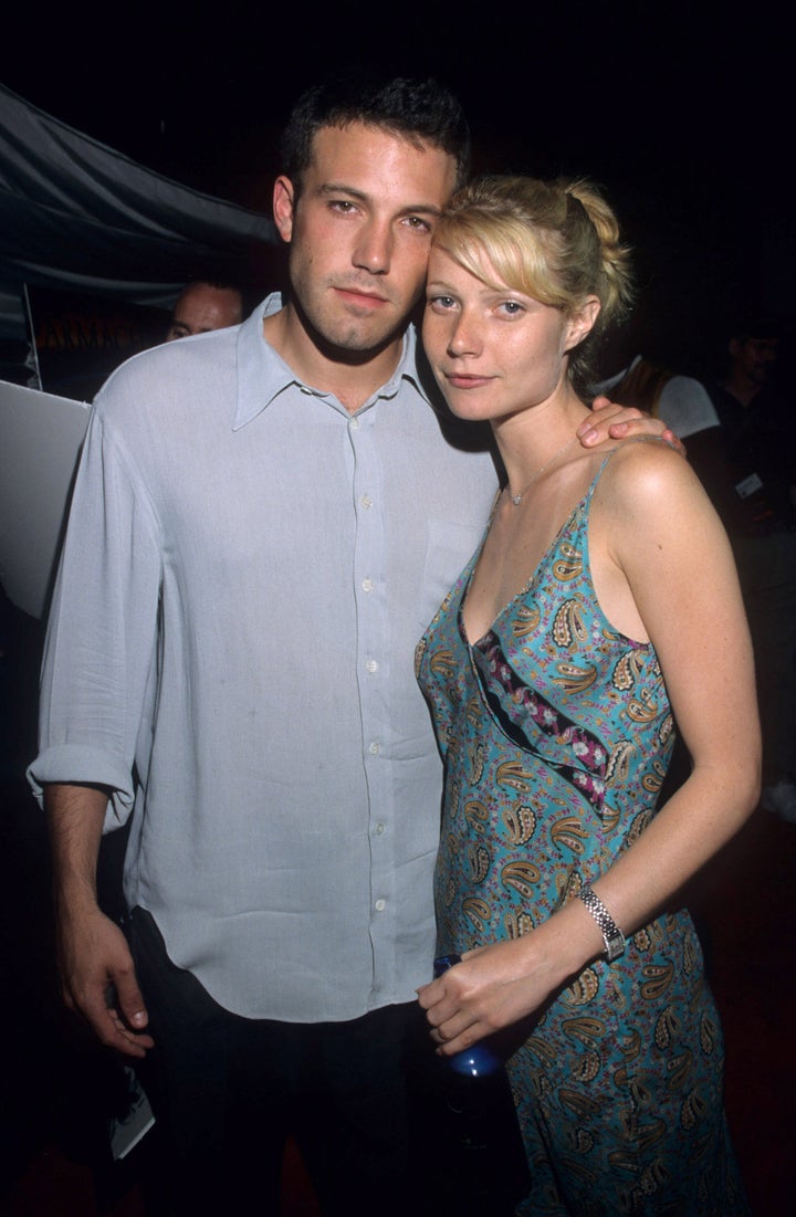 Ben Afleck and Gwyneth Paltrow at the premiere of "Armageddon."