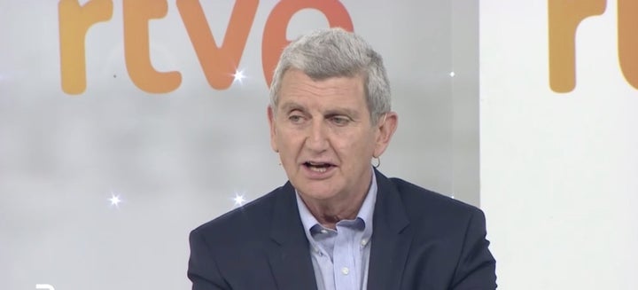 El nuevo presidente de RTVE en su encuentro con la prensa.