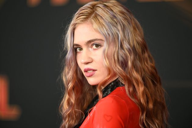 La chanteuse Grimes lors de l'avant-1ère mondiale du film 