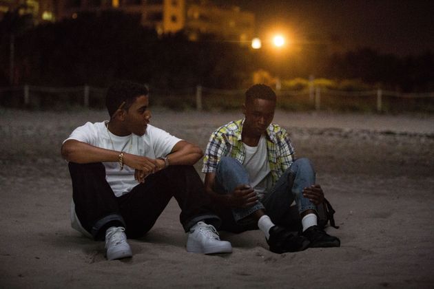 Jharrel Jerome and Ashton Sanders in Moonlight