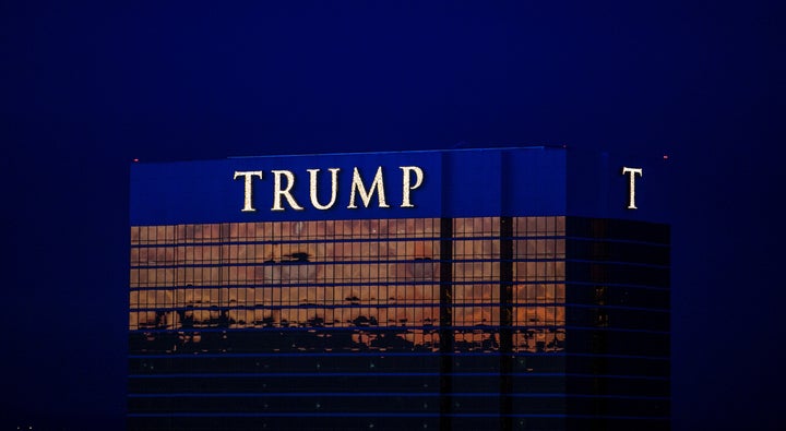 The Trump Tower building is viewed at dusk on December 7, 2015 in Las Vegas, Nevada. (Photo by George Rose/Getty Images)