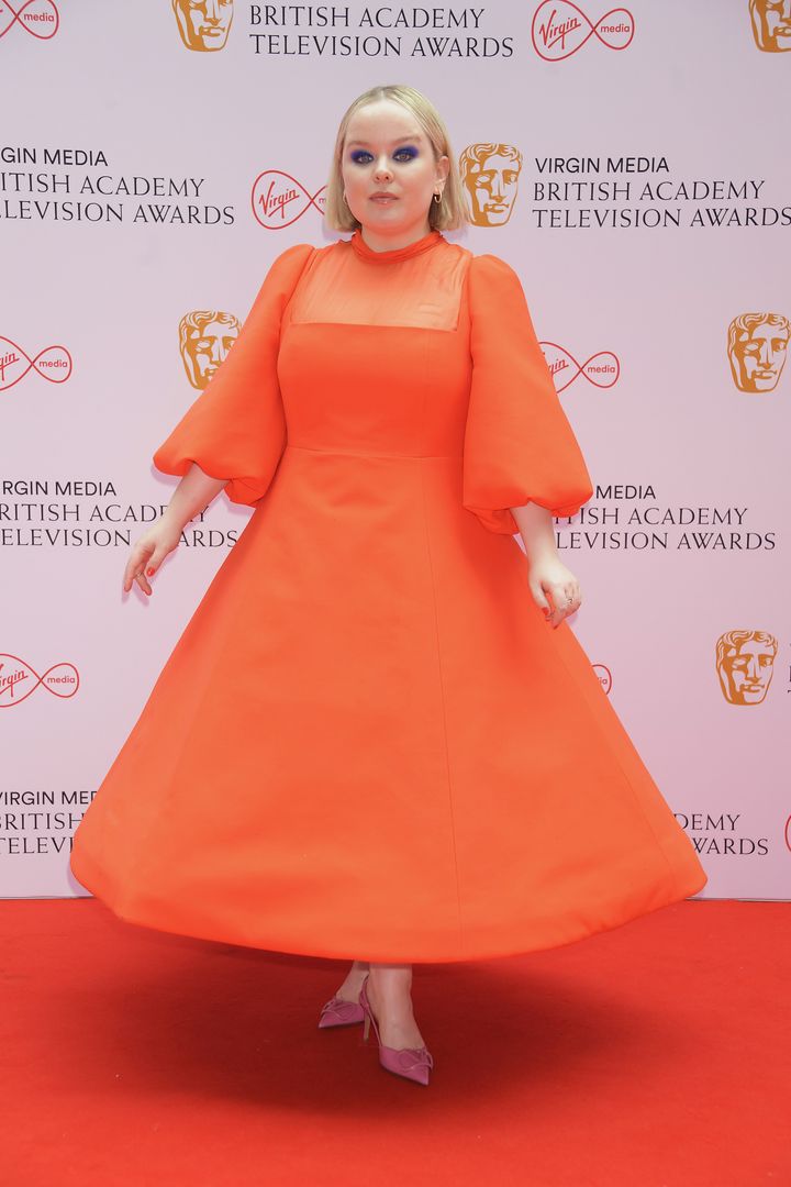 LONDON, ENGLAND - JUNE 06: Nicola Coughlan arrives at the Virgin Media British Academy Television Awards 2021 at Television Centre on June 6, 2021 in London, England. (Photo by David M. Benett/Dave Benett/Getty Images)