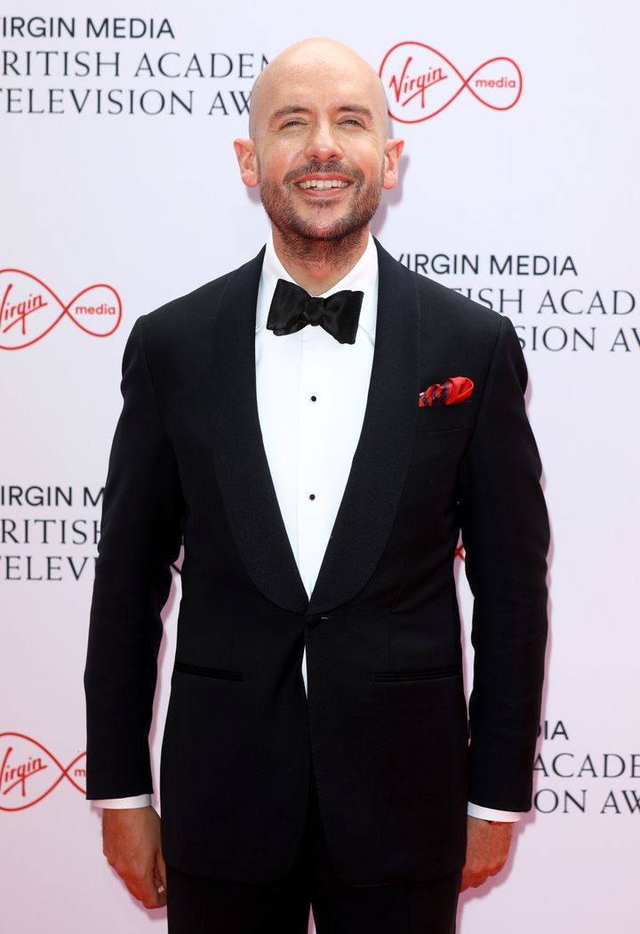 LONDON, ENGLAND - JUNE 06: BAFTA interview host, Tom Allen attends the Virgin Media British Academy Television Awards 2021 at Television Centre on June 06, 2021 in London, England. (Photo by Tim P. Whitby/Getty Images)