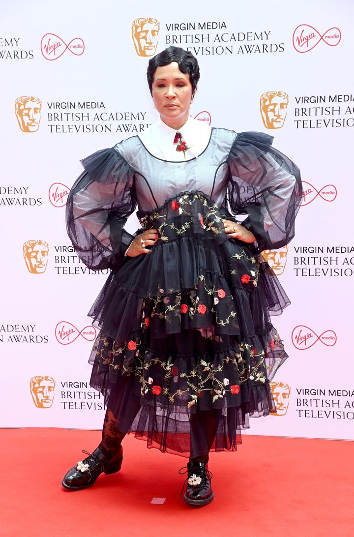 LONDON, ENGLAND - JUNE 06: Golda Rosheuvel attends the Virgin Media British Academy Television Awards 2021 at Television Centre on June 06, 2021 in London, England. (Photo by Dave J Hogan/Getty Images)