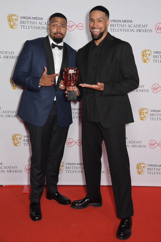 Jordan Banjo (L) and Ashley Banjo of Diversity