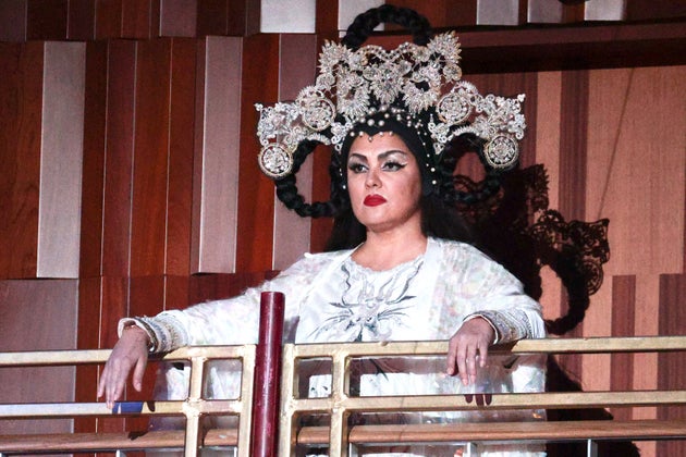 Η Άννα Νετρέμπκο πριγκίπισσα Τουραντότ. Στιγμιότυπο από την παράσταση της όπερας του Πουτσίνι, 18 Μαΐου 2021, Μόσχα. 