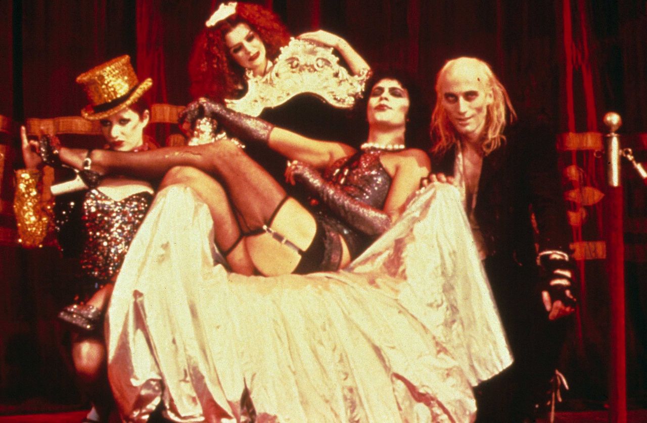 Little Nell, Patricia Quinn, Tim Curry and Richard O'Brien in The Rocky Horror Picture Show