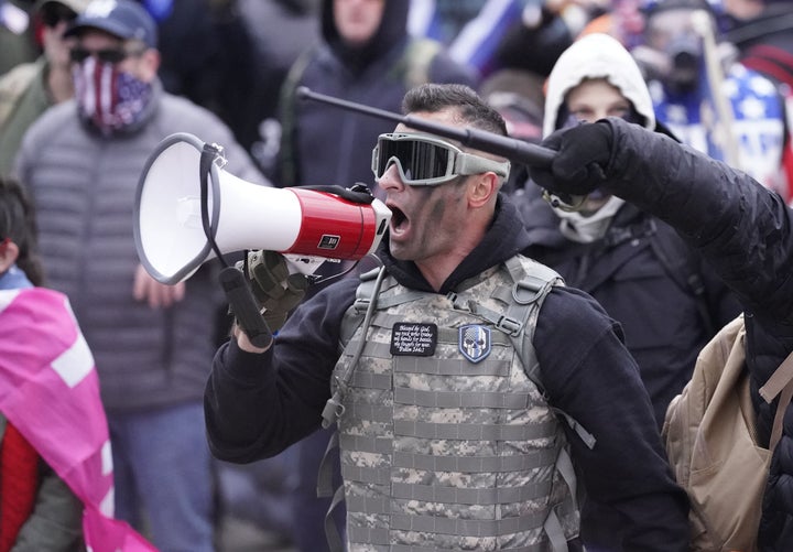 Samuel Lazar at the U.S. Capitol on Jan. 6, 2021.