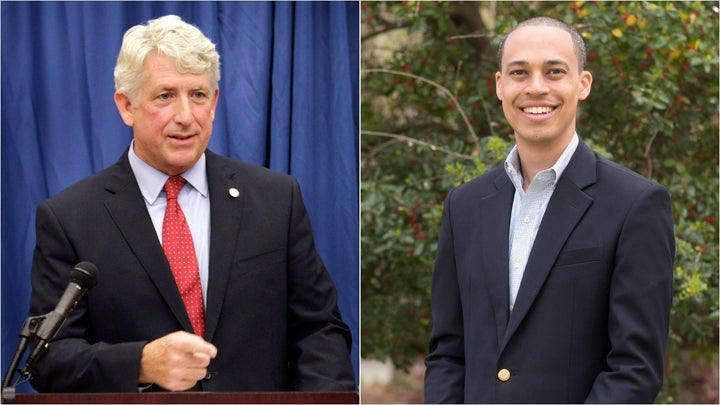 Attorney General Mark Herring, left, faces a primary challenge from Del. Jay Jones. Jones is endorsed by Virginia Gov. Ralph 