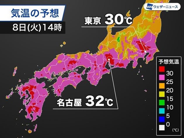 東京は21年初の真夏日予想 各地で予想最高気温30 を超える ハフポスト