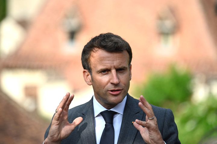 French President Emmanuel Macron was greeting a crowd of people in the southwest of France on Tuesday when he was filmed being slapped by a man.