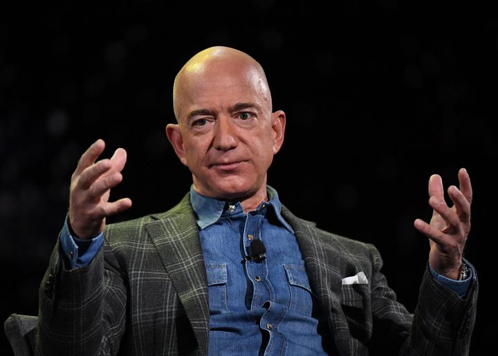 Amazon Founder and CEO Jeff Bezos in Las Vegas, Nevada on June 6, 2019. (Photo by Mark RALSTON / AFP) (Photo by MARK RALSTON/AFP via Getty Images)