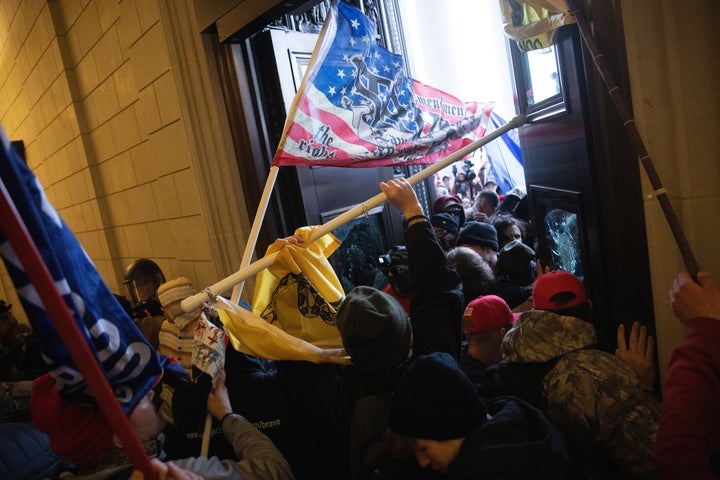 A pro-Trump mob breaks into the U.S. Capitol on Jan. 6 in Washington, D.C. 