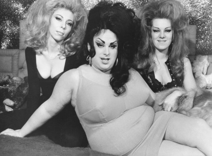 Divine (center) in 1974's John Waters film "Female Trouble." 