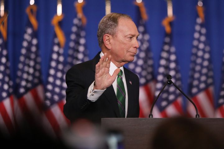 Michael Bloomberg, tras anunciar que se retiraba de las primarias demócratas