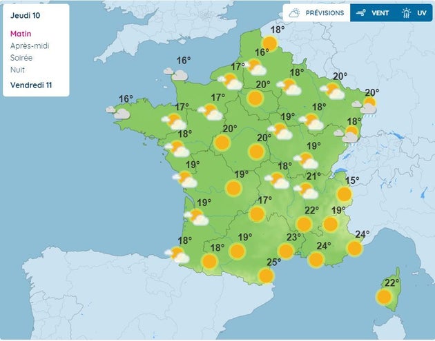 Météo du jeudi 10 juin