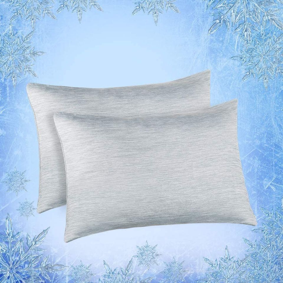 A set of cool and silky pillowcases