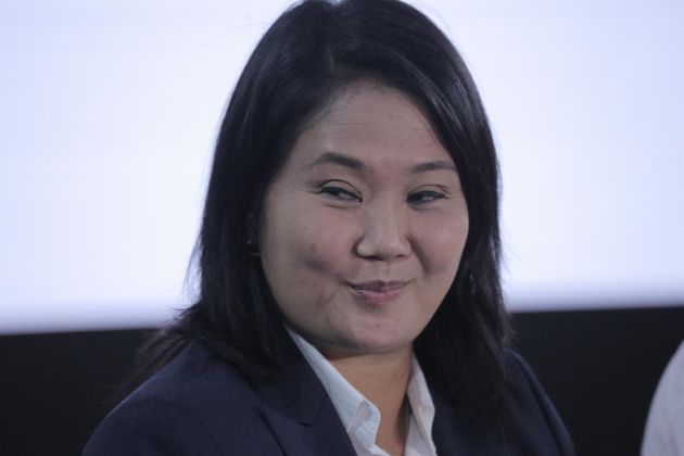La candidata a la presidencia de Perú Keiko