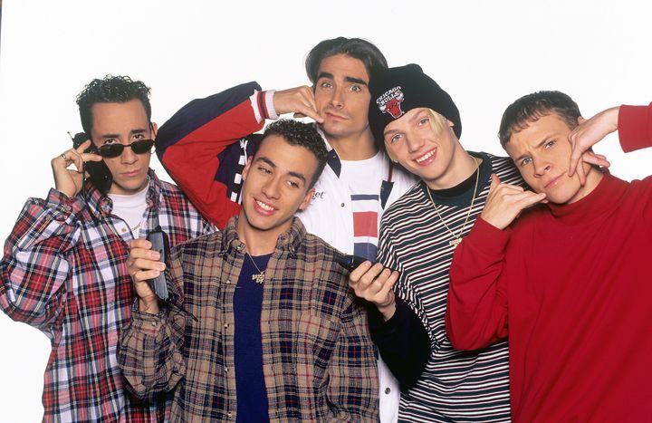 AJ Mclean with his Backstreet Boys bandmates