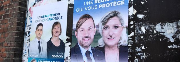 Affiches du RN vandalisées dans les rues de Cousolre