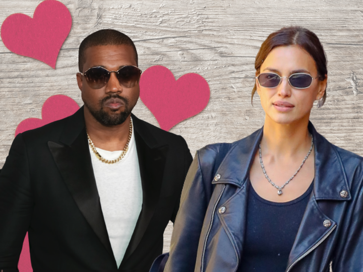 El rapero Kanye West y la modelo Irina Shayk.