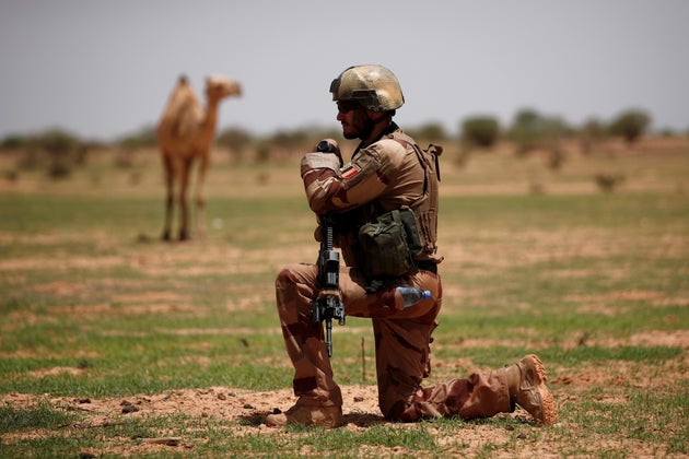 Un soldat de l'opération Barkhane, au Mali le 27 juillet 2019