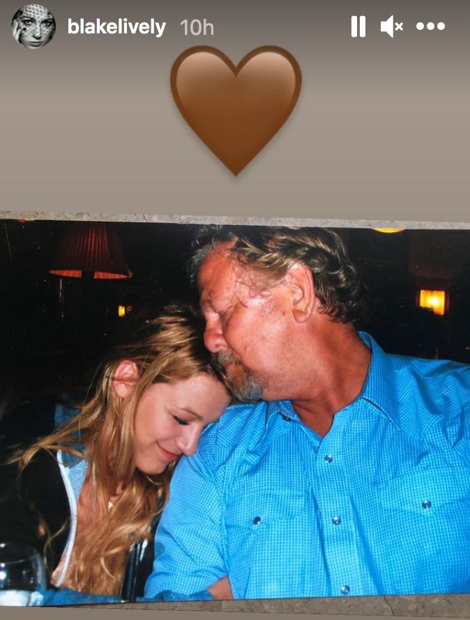 Blake Lively paid tribute to her father Ernie Lively on Instagram