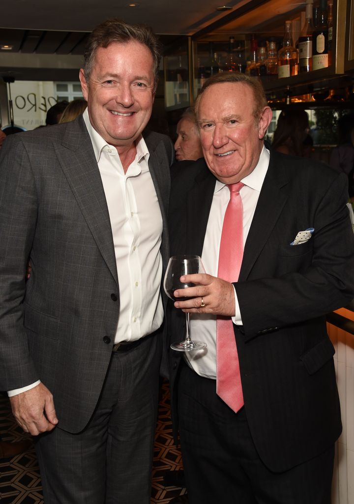 Piers Morgan and Andrew Neil pictured in 2018