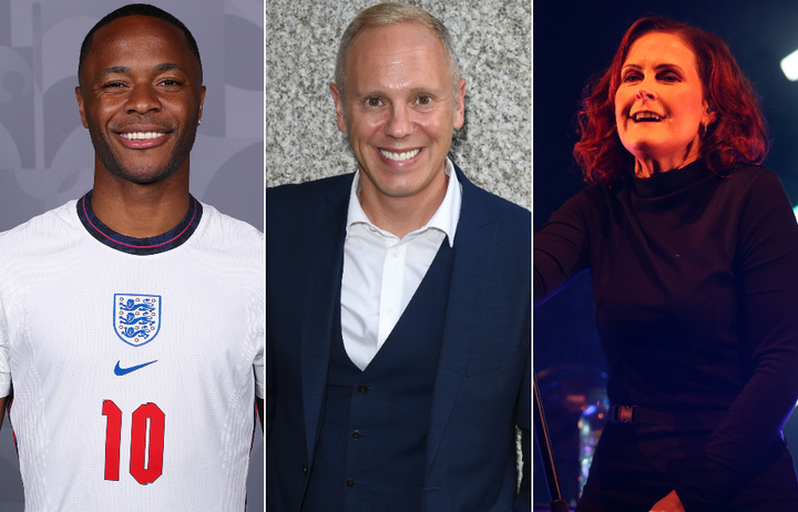 Raheem Sterling, Robert Rinder and Alison Moyet