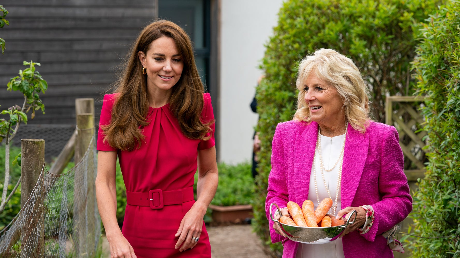 Jill Biden, Kate Middleton Learn Bunny Care Basics While Touring School