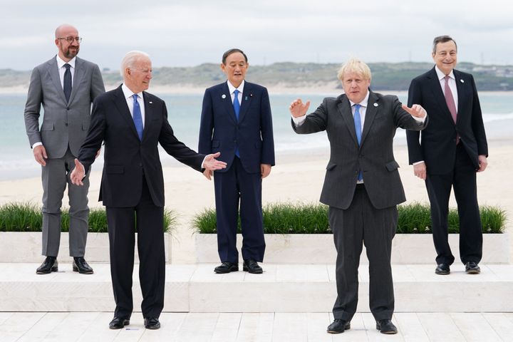 G7 leaders during a so-called "family photo"