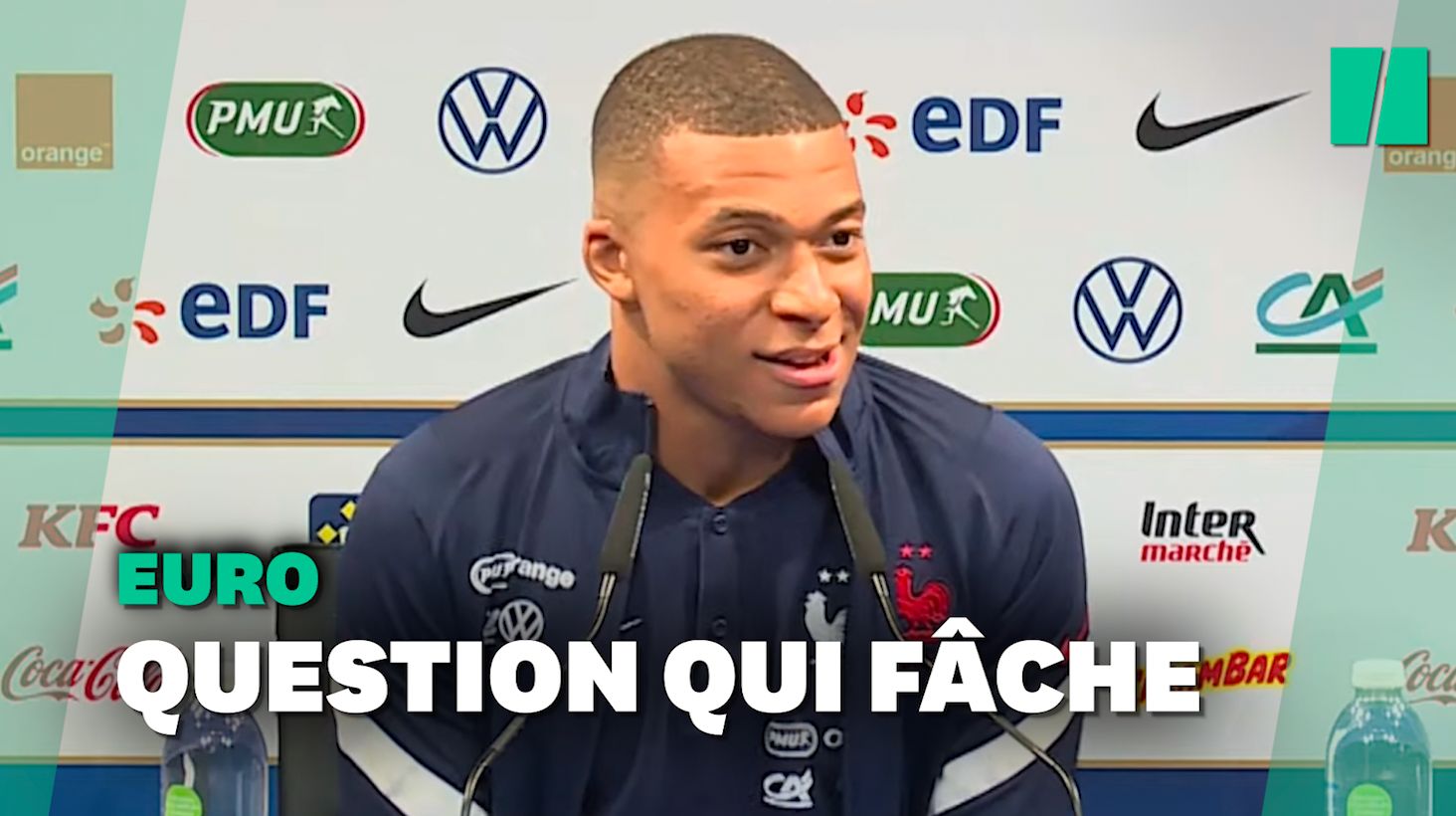 Kylian Mbappé a du mal à cacher son agacement après cette question que tout le monde attendait