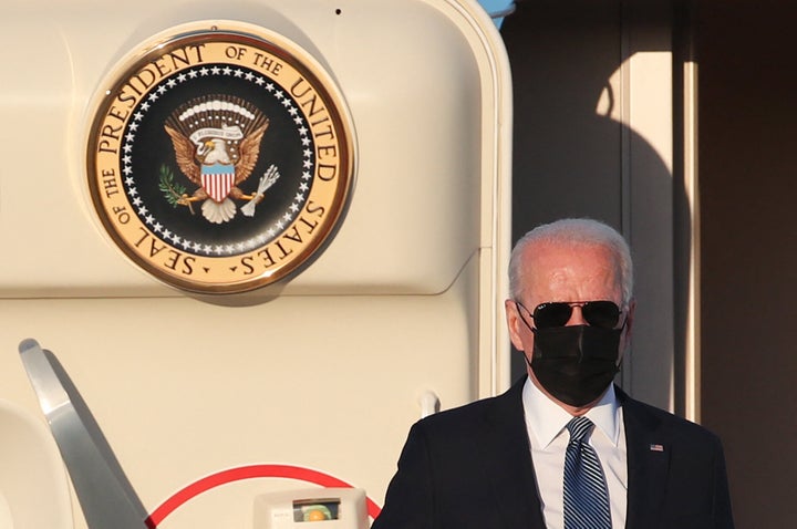 President Joe Biden will begin his day meeting with leaders of the Baltic states on NATO's eastern flank regarding the "threa
