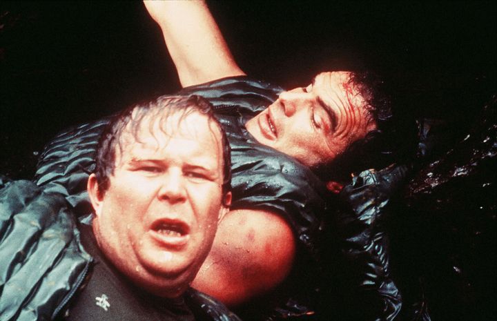 Ned Beatty with Jon Voigt in Deliverance