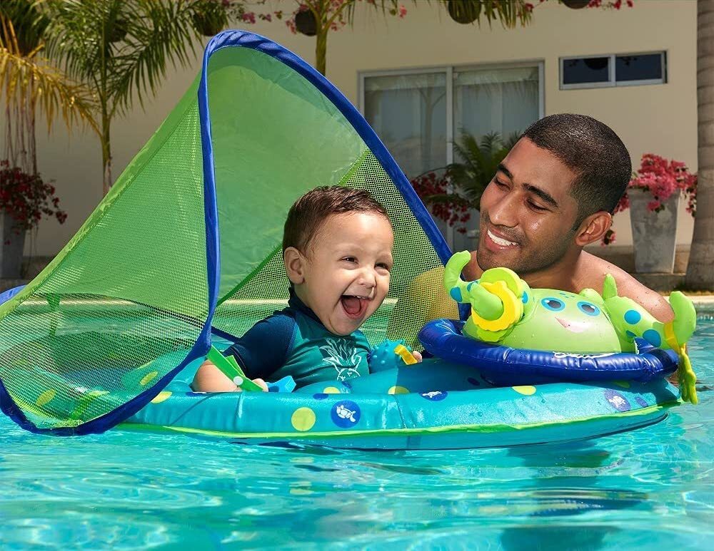 Barrel Design Inflatable Swimming Pool Kids Kiddie Baby Wading Wooden Raft w 
