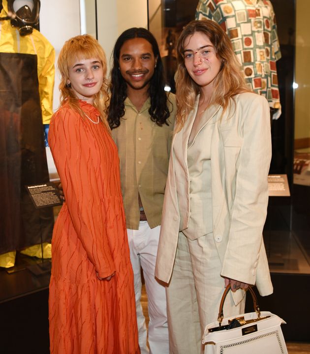 Esther McGregor, Tyler Dean Flores and Clara McGregor at the premiere of the feature film The Birthday Cake.