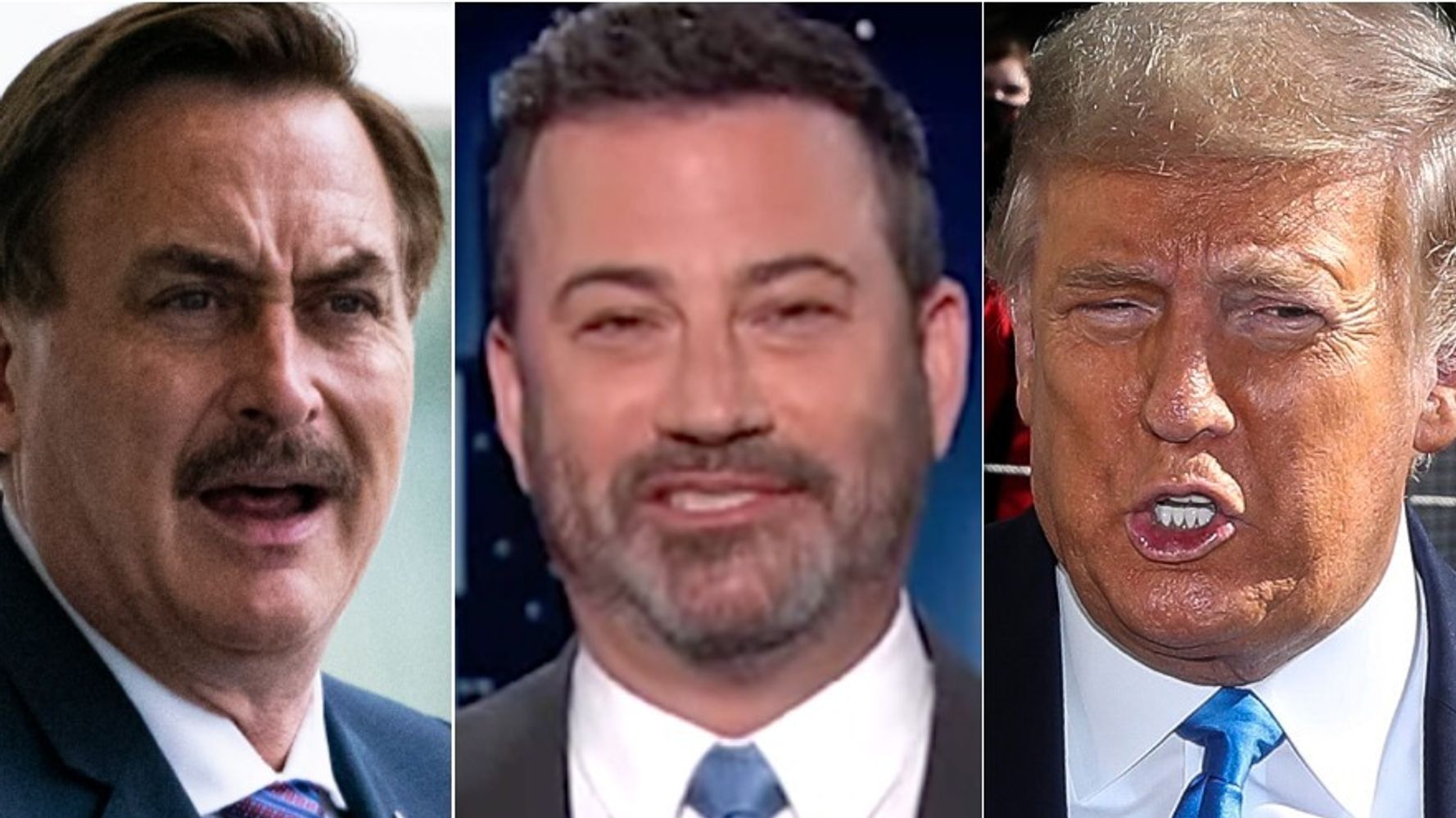 Jimmy Kimmel Spots The Weirdest Moments Of MyPillow Guy’s Big Trump Rally