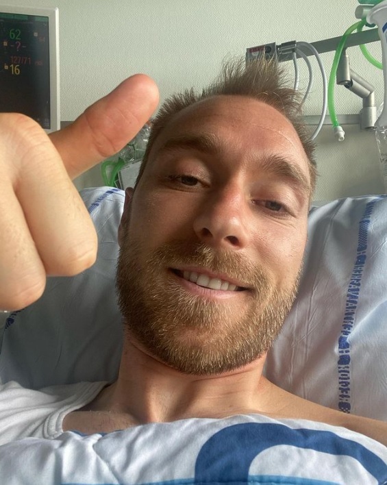 Christian Eriksen donne des nouvelles rassurantes à l'hôpital